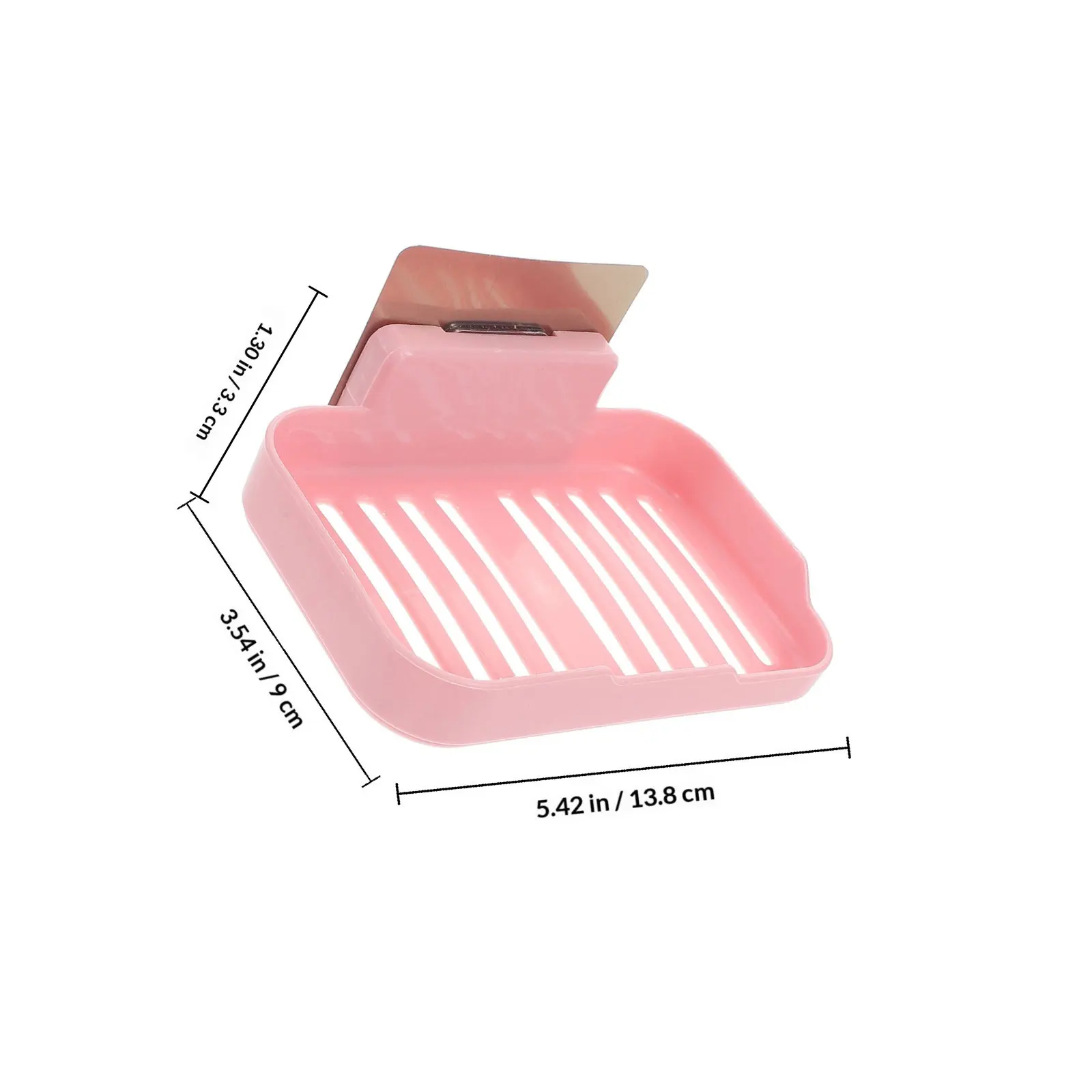 2 Pcs Soap Bar Holder Travel Plastic Adhesive Shower for Red Multi-layer Suction Cup