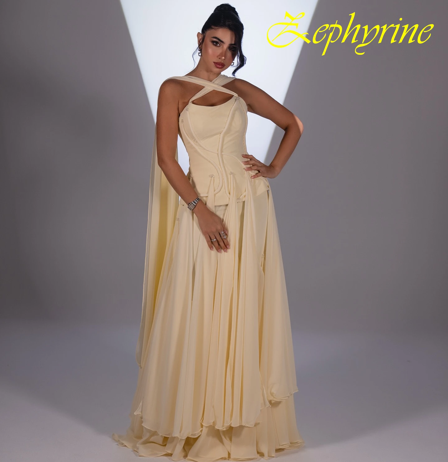 Customized A-Line Strapless Sleeveless Elegant Formal Evening Dress Delicate Bespoke Occasion Gowns Modern Fashion Party Dress