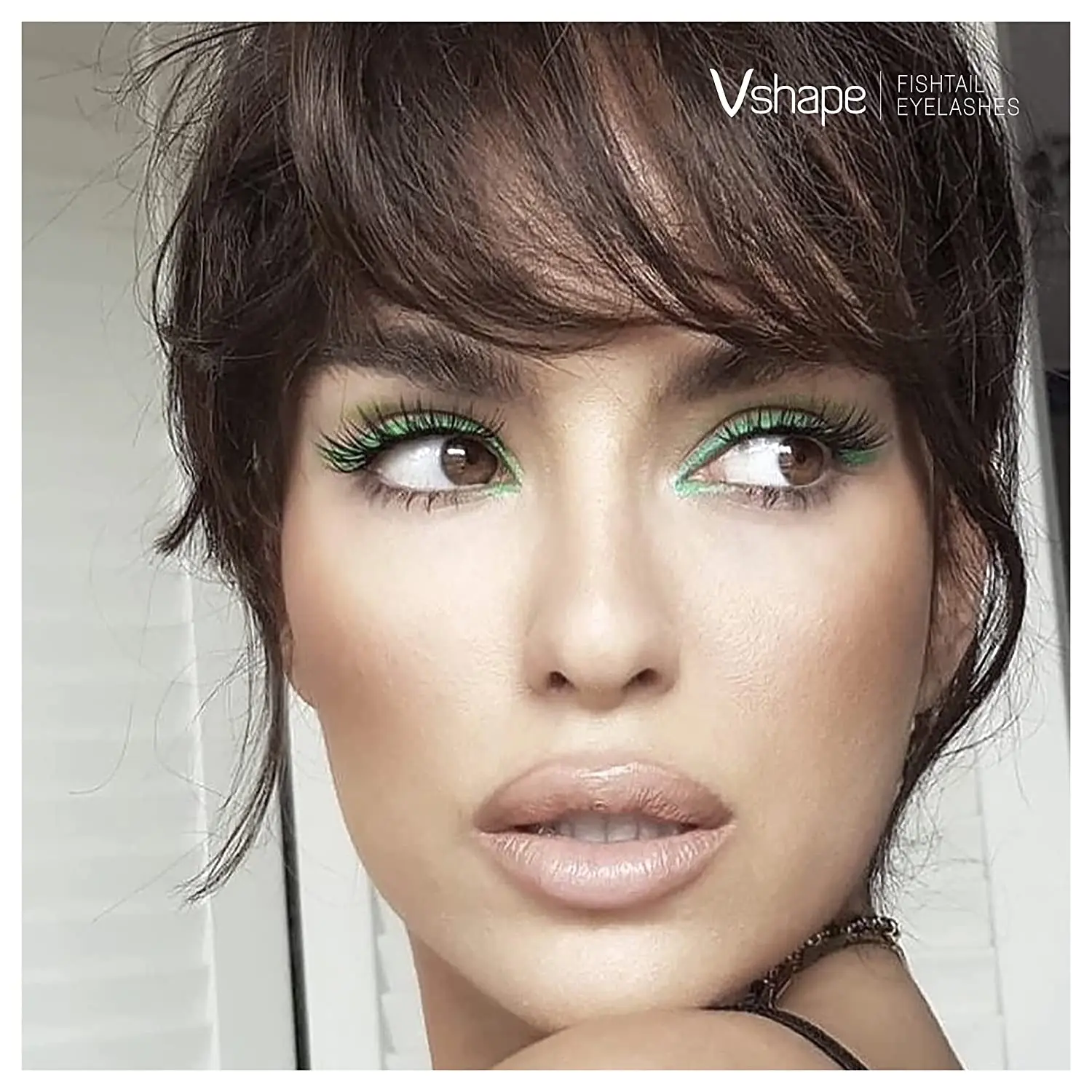 Clavier V-förmige Seiden-Cluster-Wimpern, professionelles Make-up, individuelle Wimpernverlängerung, natürliches Aussehen, falsche Wimpern vom Typ C – Detail 4
