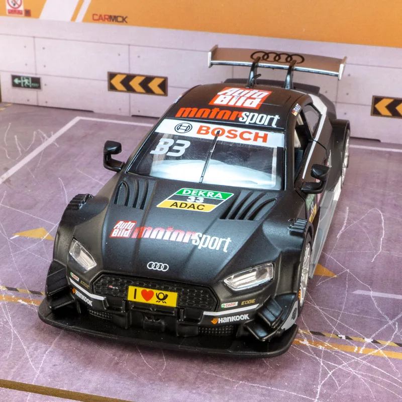 

1:32 RS5 DTM Racing Car Simulation Alloy Car Model Diecast Metal Sound ＆ Light Vehicles Kids Toy Gifts