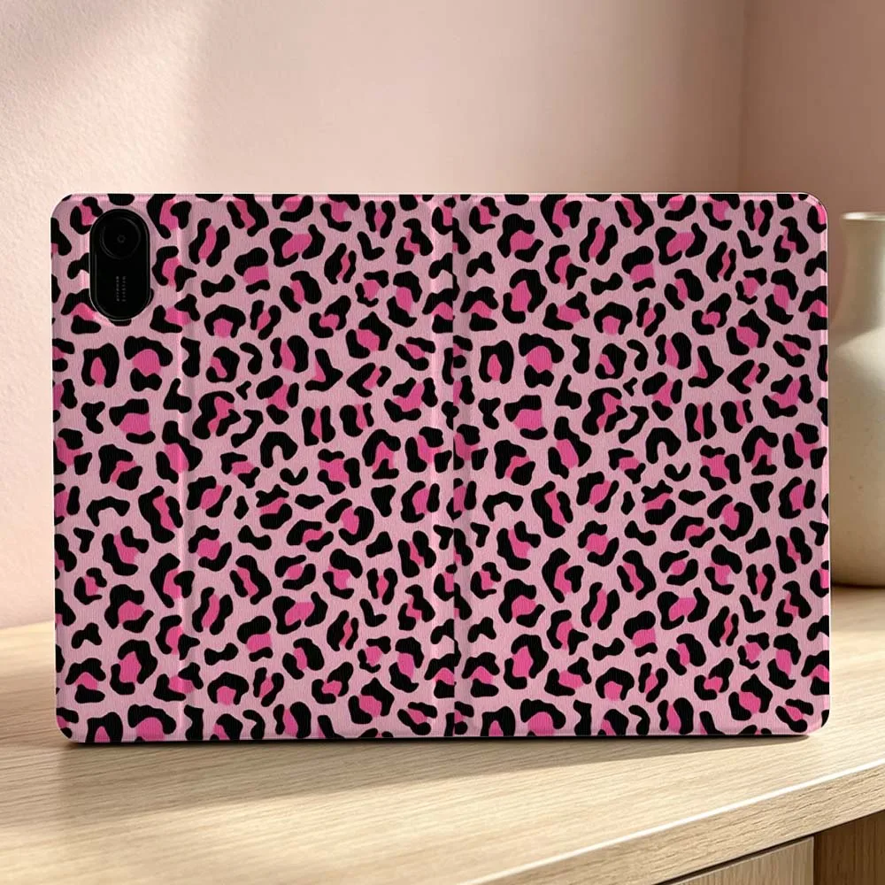 

Art Leopard Pink Pattern Soft For Xiaomi Redmi Mi Pad 8 7 6 5 4 2 SE K Pro Max Ultra Poco Pad Inch Tablet Case