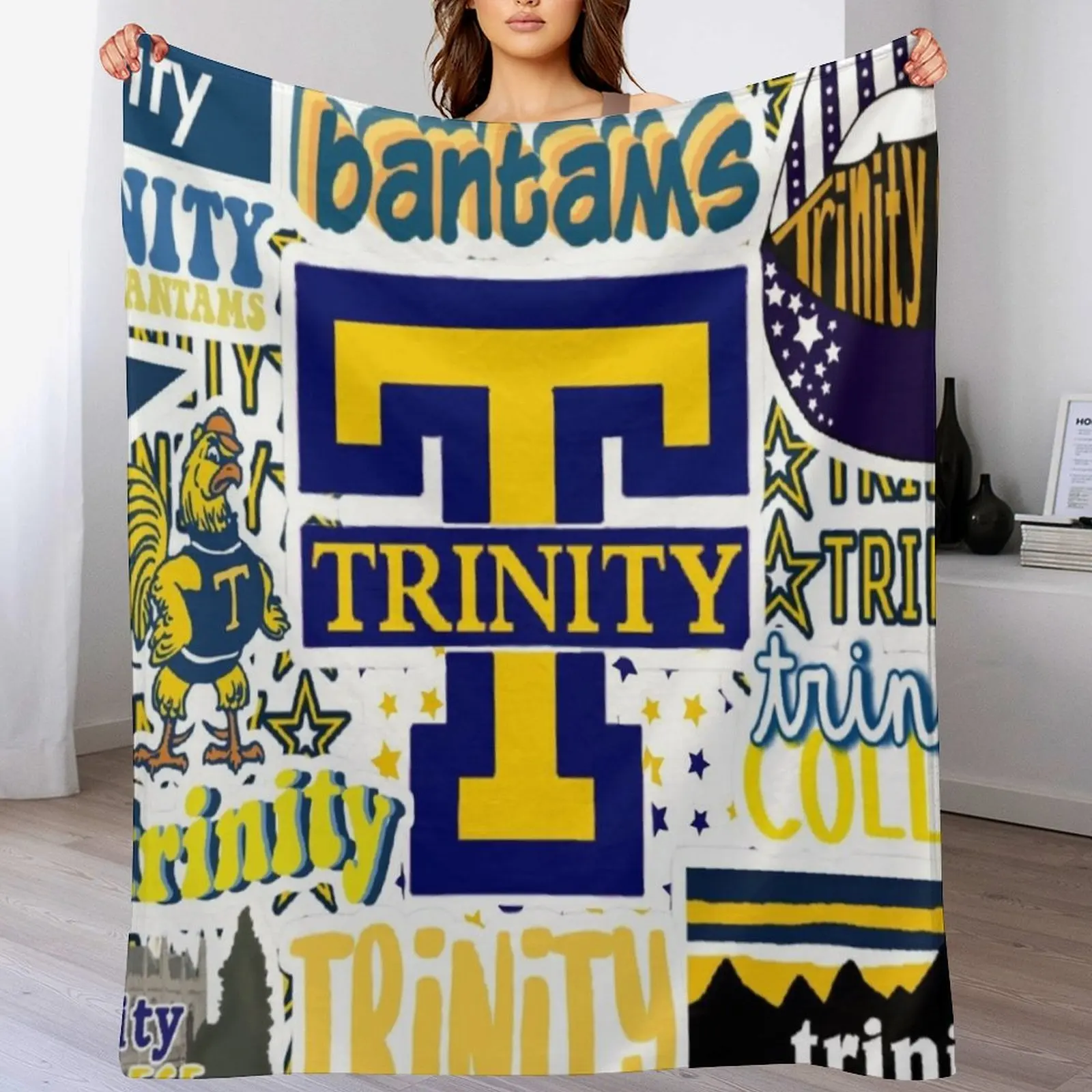 Trinity College Throw Blanket christmas gifts Summer valentine gift ideas Blankets