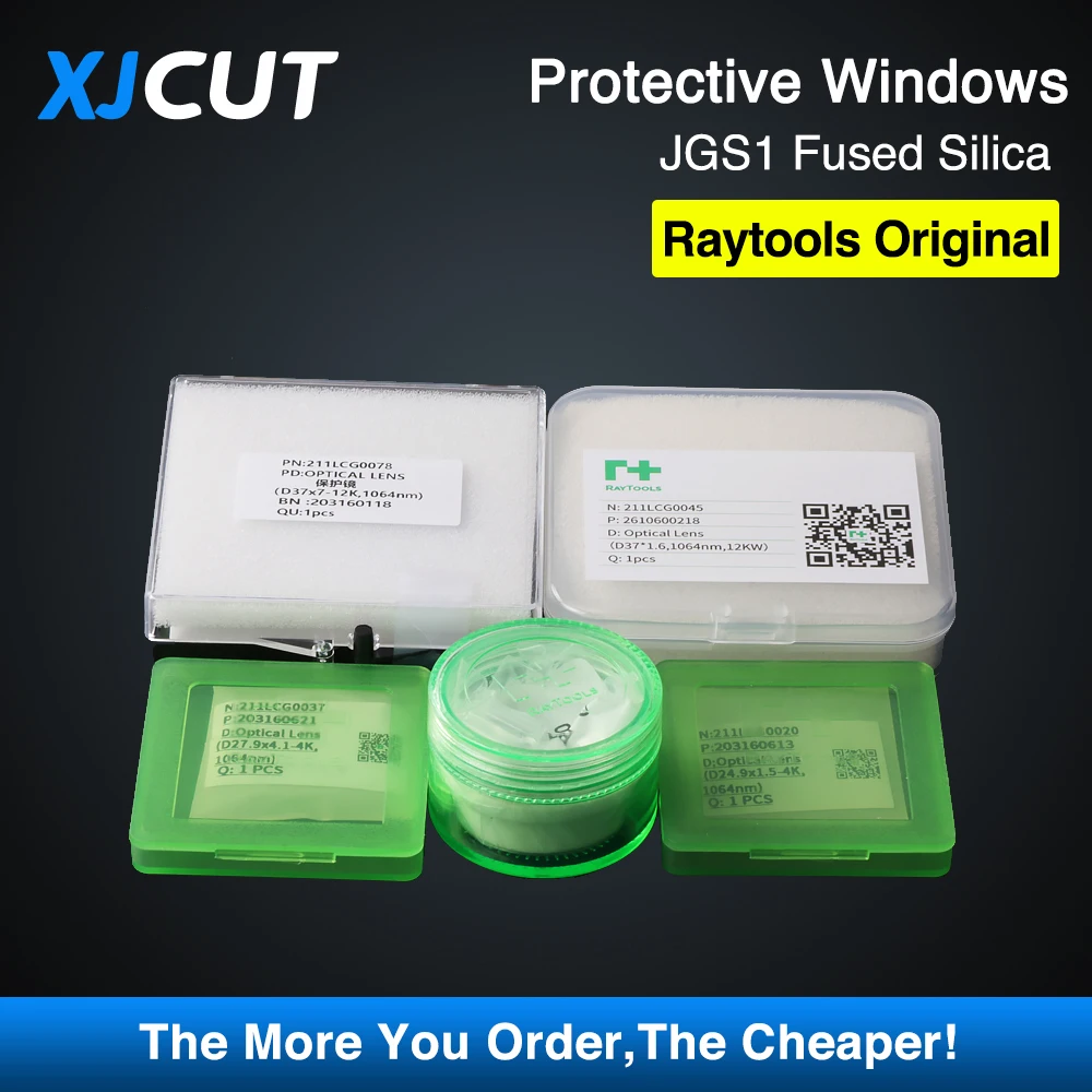 Raytools Protective Lens 27.9*4.1/24.9*1.5/37*7 Protective Windows For Raytools Laser Head BM109 BT240 BM114/115 Optical Lens