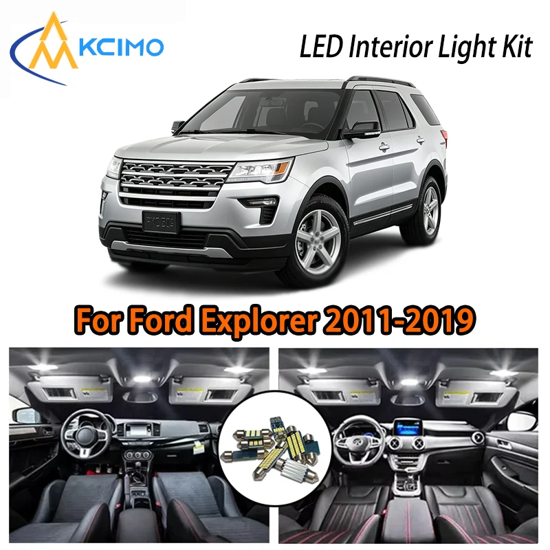 Premium Two Colors Choice LED Light For Ford Explorer 2011-2019, Super Bright Easy Installation, Cozy Atmosphere Interior