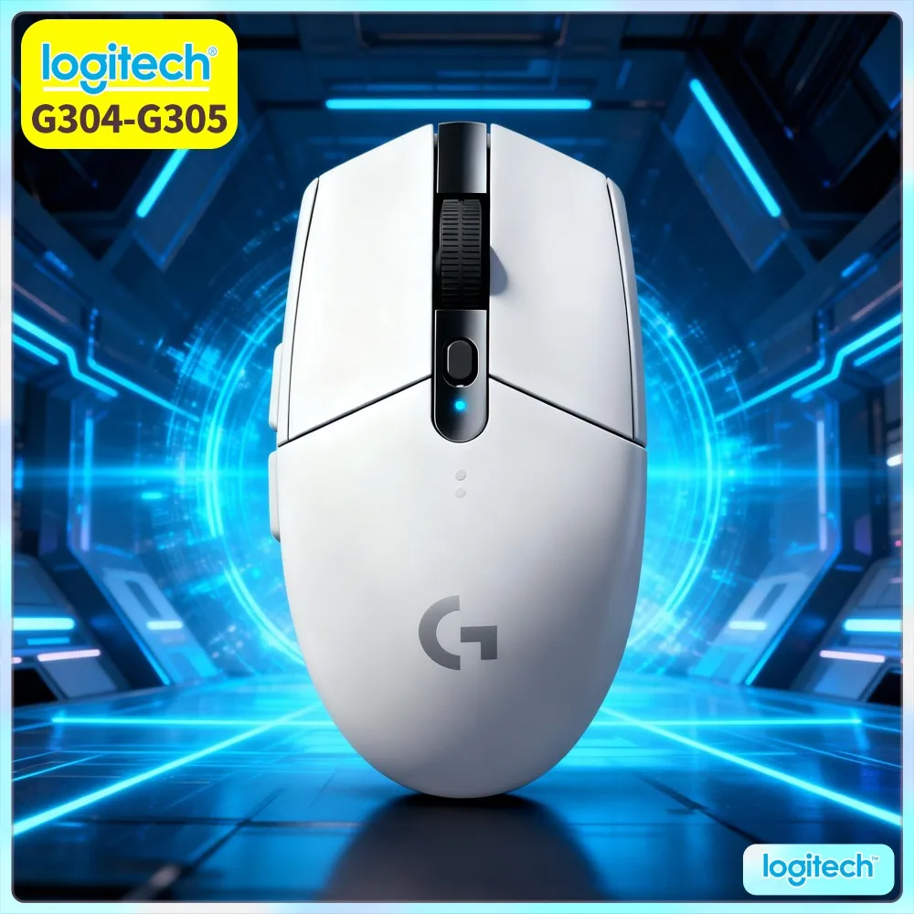 Wireless Gaming Mouse Logitech G305 LIGHTSPEED, 12000 DPI HERO Sensor, 6 Programmable Buttons, 250Hr Battery, 99G, PC Mac