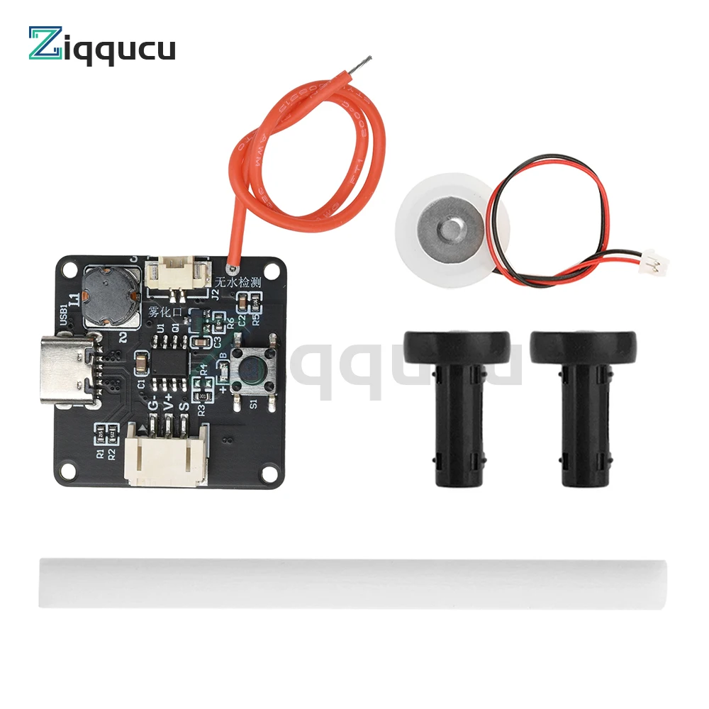 

DC 5V Ultrasonic Atomizer Module Single Spray Type-C USB Mini Mist Maker with Anti-Dry Burning Feature And Driver Circuit Board