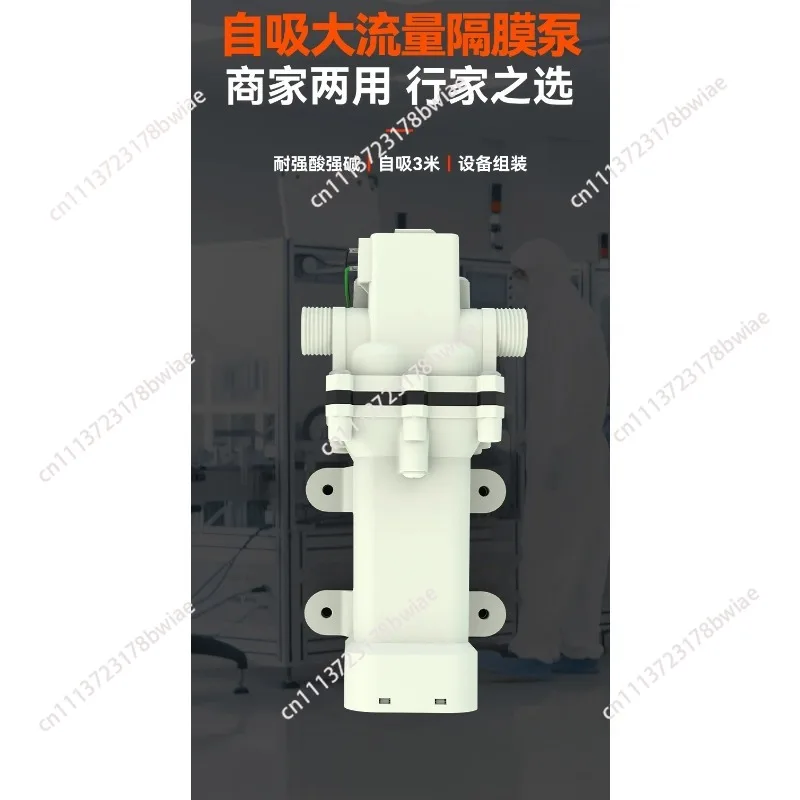 Self-priming high-flow diaphragm pump, corrosion-resistant 12v mini water pump, electric filling pump