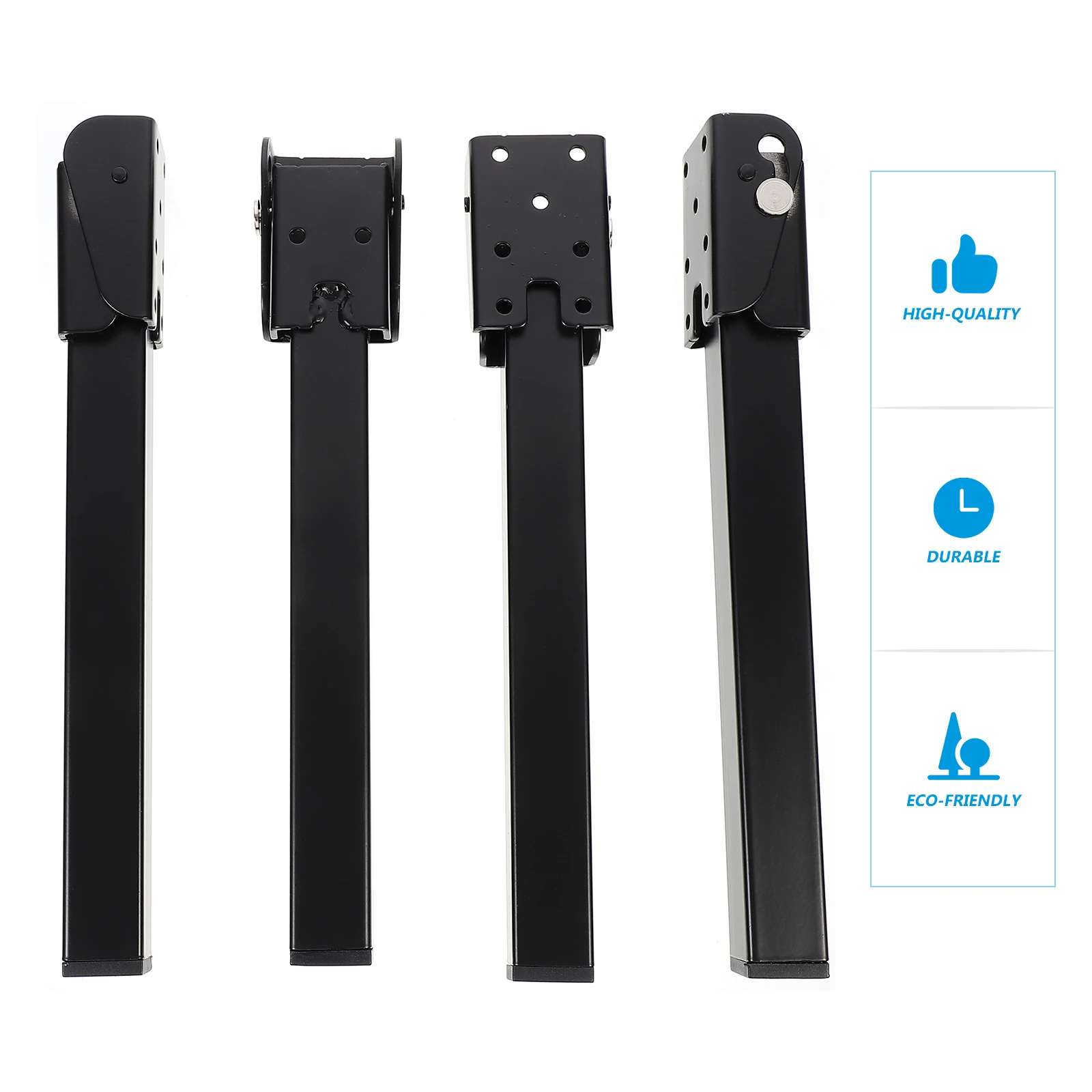 

4Pcs Black Folding Table Legs Sturdy Durable for Bed Laptop Small Folding Furniture Support Small Table Legs Leg for Furniture