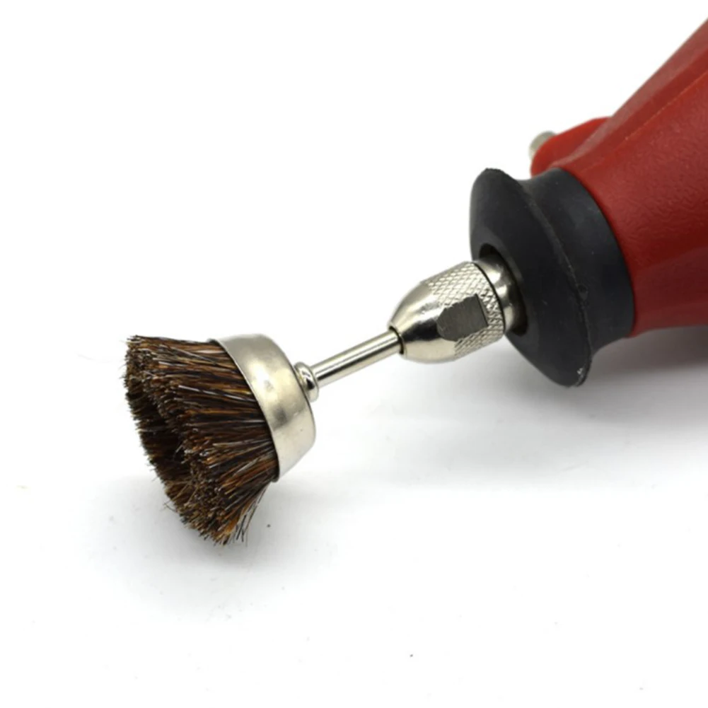

3PCS Wire Brush Set For Rotary Tool, 3mm Shank Cleaning Polishing Brushes For Metal Wood Plastic Ceramic Stone
