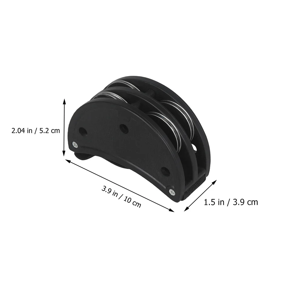 2 個のフットタンバリン、クリスプサウンドパーカッションベル、楽器アンサンブル用、快適なフィット感、幅広の伸縮性バンド付き、パーティー用