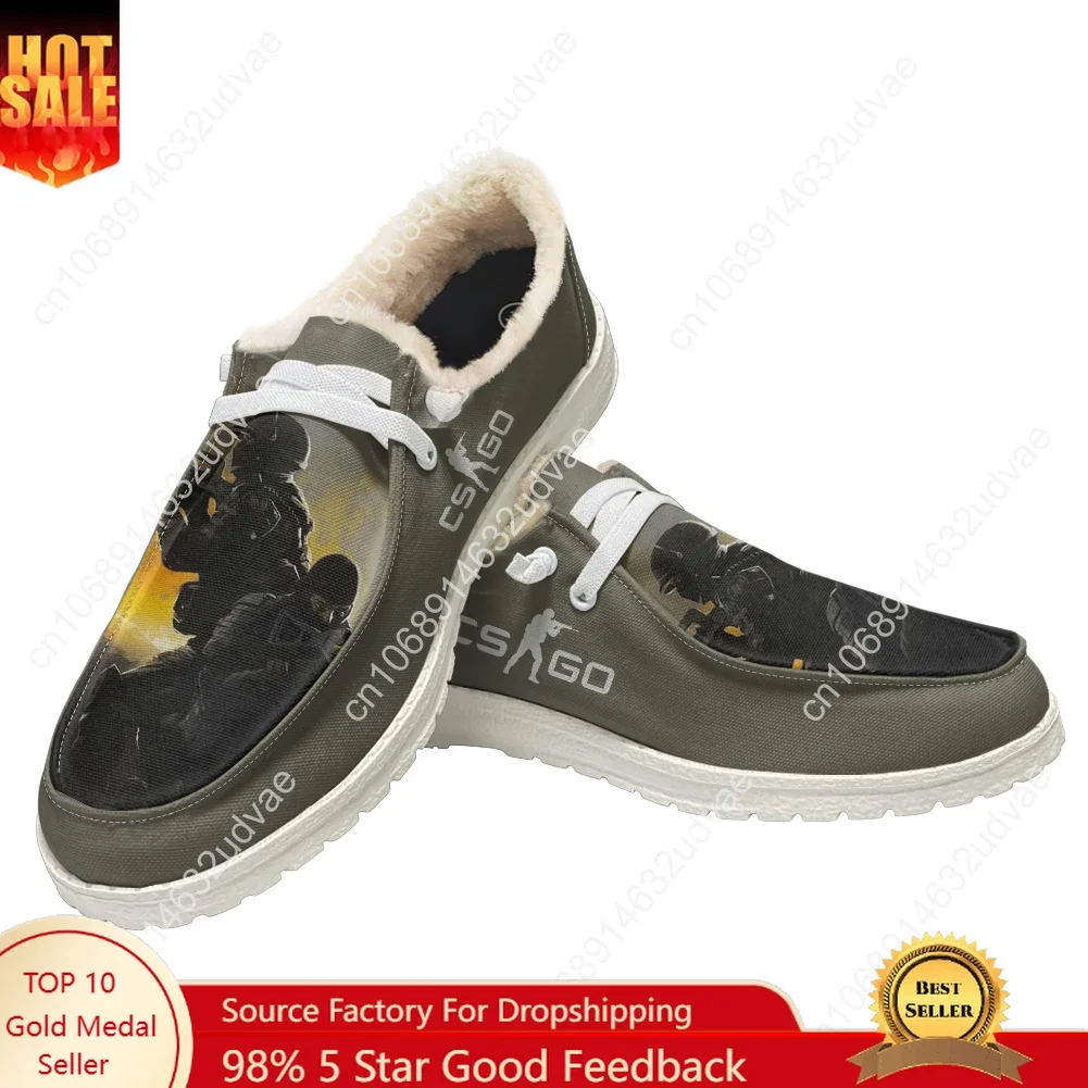

Counter Strike Global offensive Plush Casual Shoes Flat Shoe Men Woman Breathable Lightweight Footwear Couple Custom Made Shoe