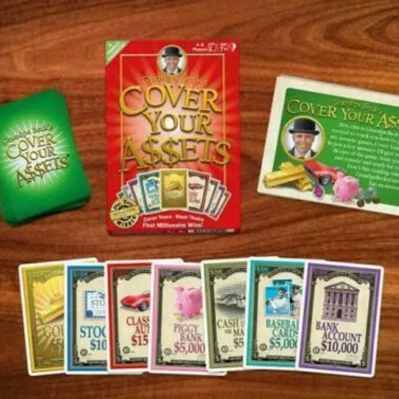 Cover Your Assets card games All English board game party card children\'s game cards for kids Family Party games