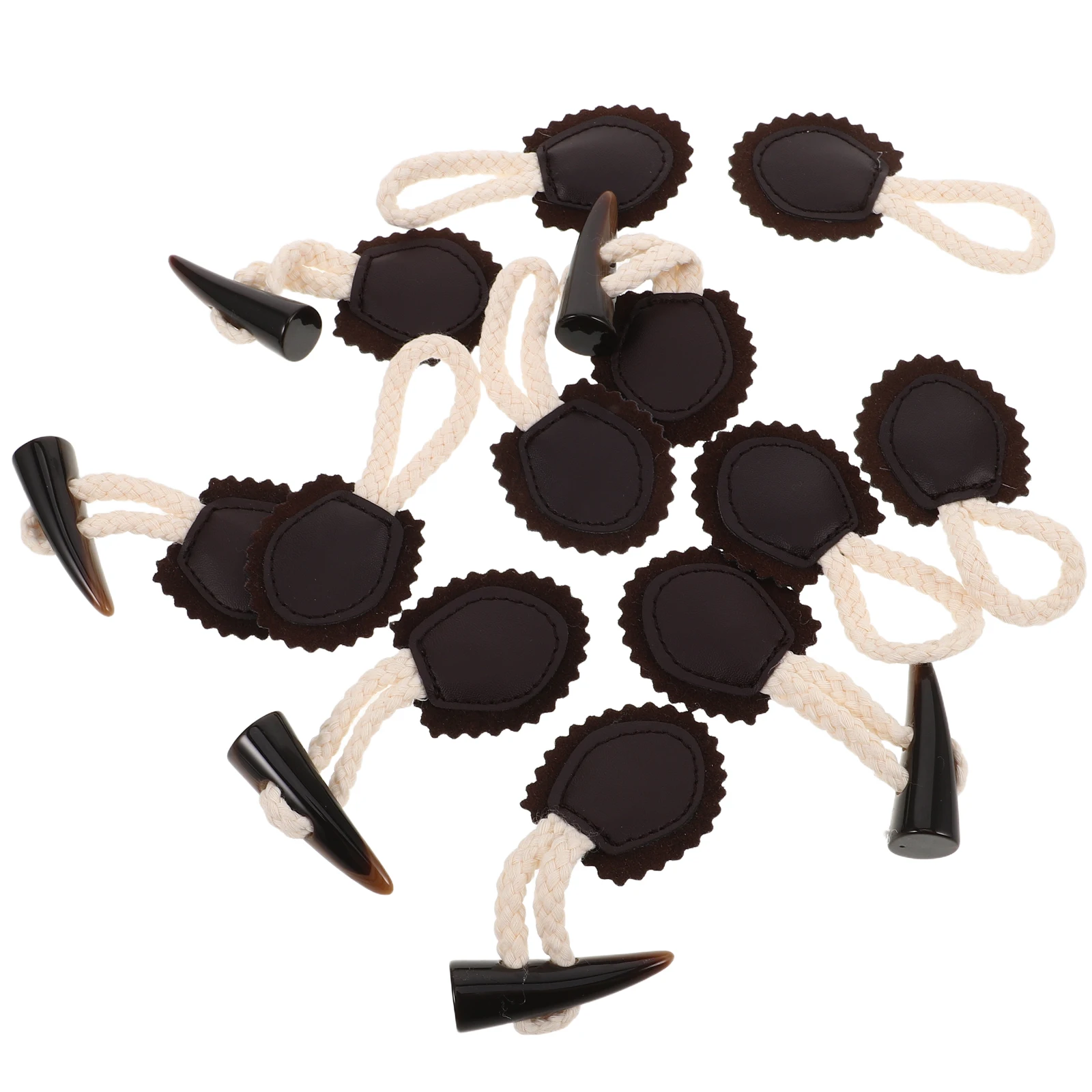 

Resin Horn Buckles Vintage Coat Buttons Replacement Toggles For Jackets Sweaters Windbreakers Sewing Accessories