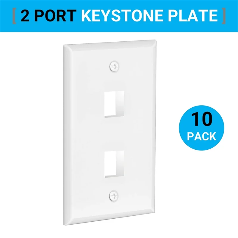 

Настенная панель с портом AT82-2, 10 шт., включает в себя монтажные кронштейны низкого напряжения, для RJ45, Ethernet и других ключевых камней.