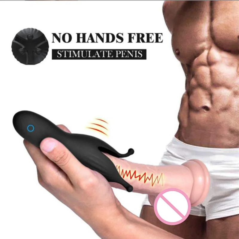 HESEKS Male Masturbator Cup Automatic Tongue Licking Penis Massage Vibrator Blowjob Climax Delay Trainer Glans Vibrator For Men