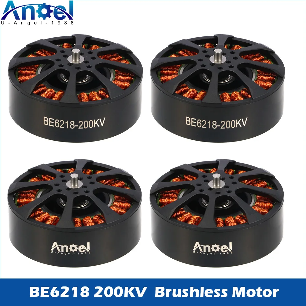 

4pcs/lot Uangel BE6218 200KV Brushless Motor High Torque for FPV Multirotor Drone Replacement Parts