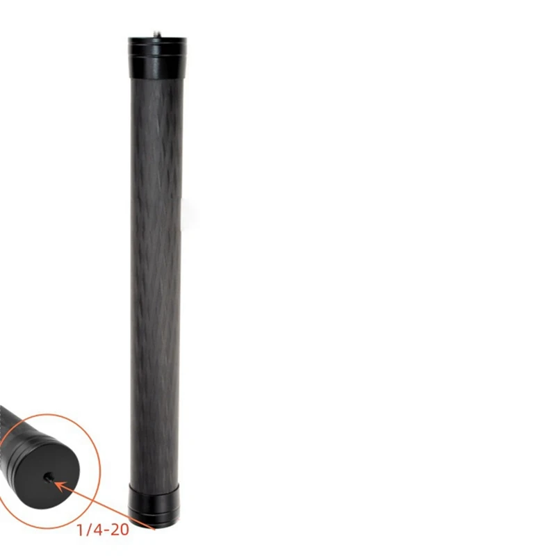 Varilla de extensión de fibra de carbono, varilla de monopié de 35CM, palo extensible con tornillo 1/4 para varilla de extensión DJI Feiyu Ronin