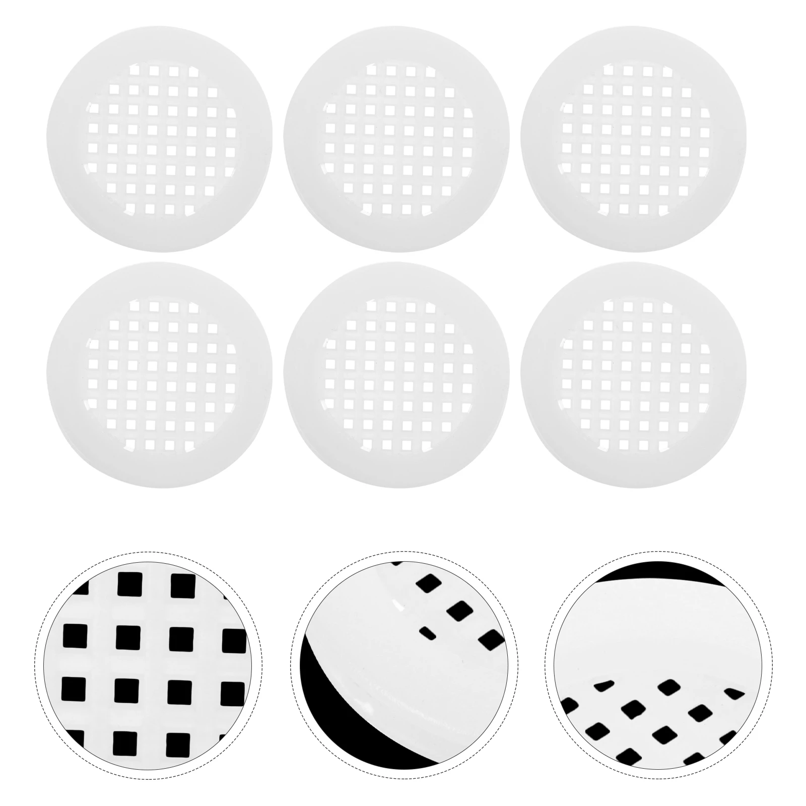 20 قطعة غطاء فتحة التهوية المستديرة لباب الخزانة نظام تهوية سوفيت تحت غطاء ديكور تدفق الهواء للخزانة سهل التركيب بدون أدوات