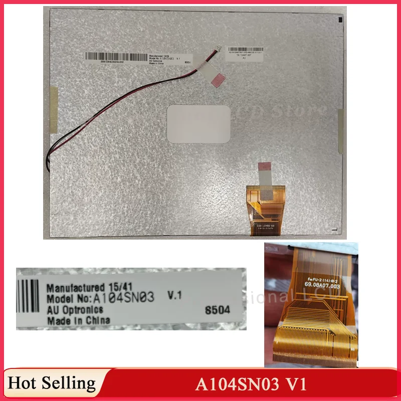Original New 10.4 Inch LCD Display Screen A104SN03 V1 800*600 60 Pins 4:3 LCD Monitors A104SN03 V.1 LCD Controller Driver Board