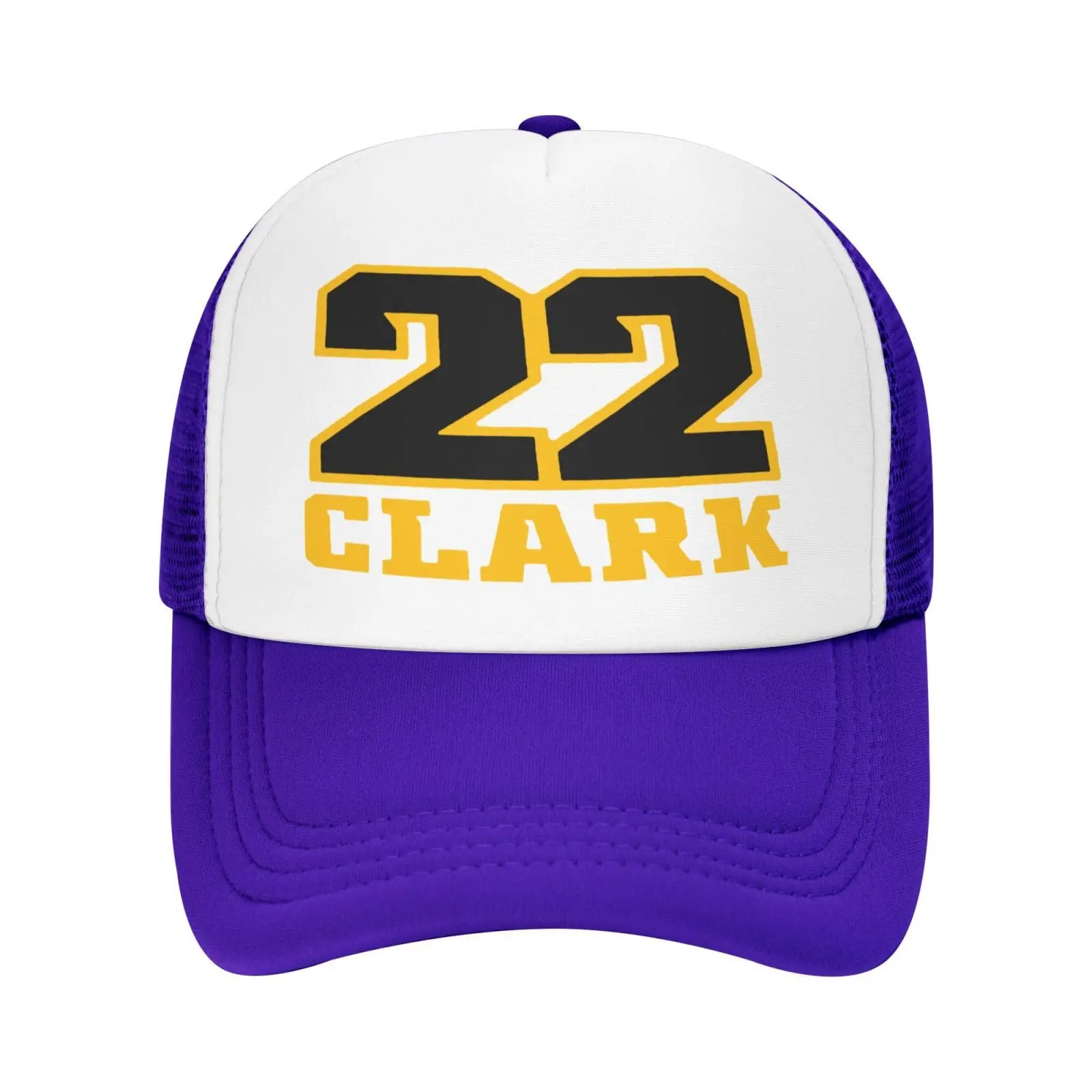 Clark-Basketball Fans 22 Baseball Cap Mesh Trucker Hat Dad Hat Purple Trucker Cap