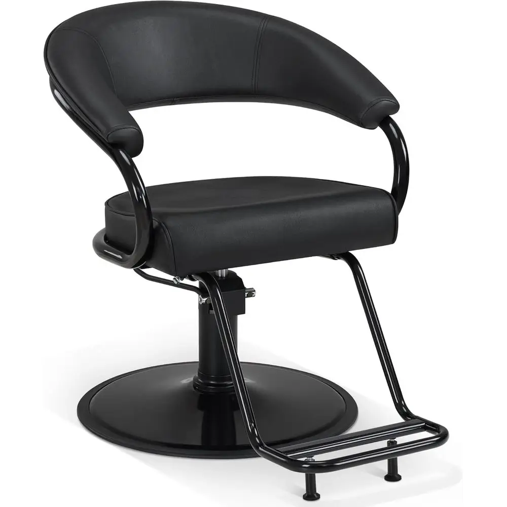 Hydraulic Swivel Salon Chair with Ergonomic Design, 360° Rotation, Ideal for Hair Stylists and Barbershops