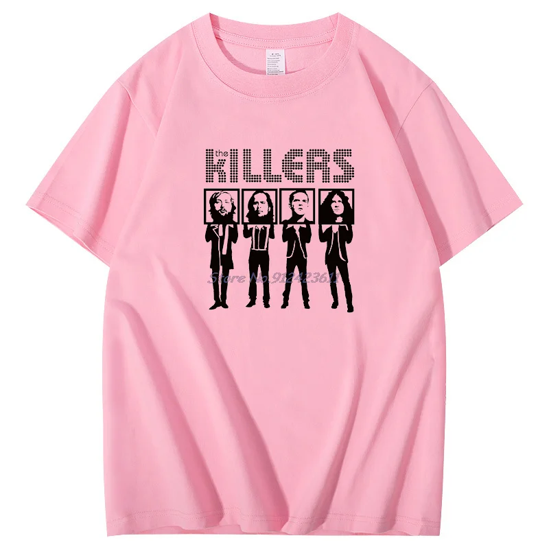 Summer t shirt for men The Killers Punk Rock Hipster Band fashion funny t shirts graphic t shirts Short sleeve tee Men clothing