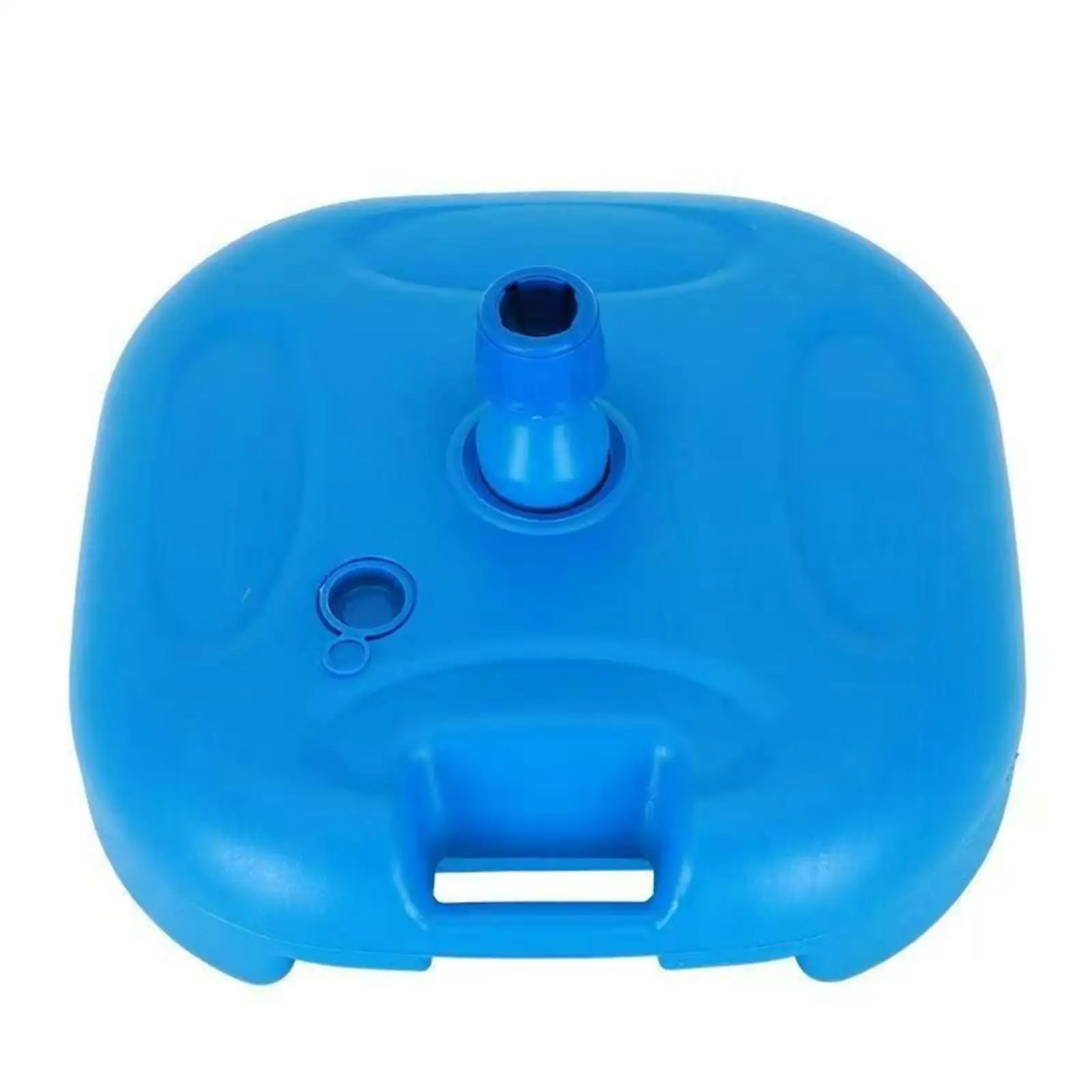 Reliable Refillable Umbrella Base for Outdoor Sun Canopy with Recessed Grip and Center Socket