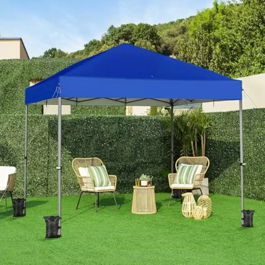Pop Up  Easy Set-up Tent Portable Outdoor   Tent Commercial Gazebo with Wheeled Carry Bag 4 Sandbags for Home Party Outdoor Act