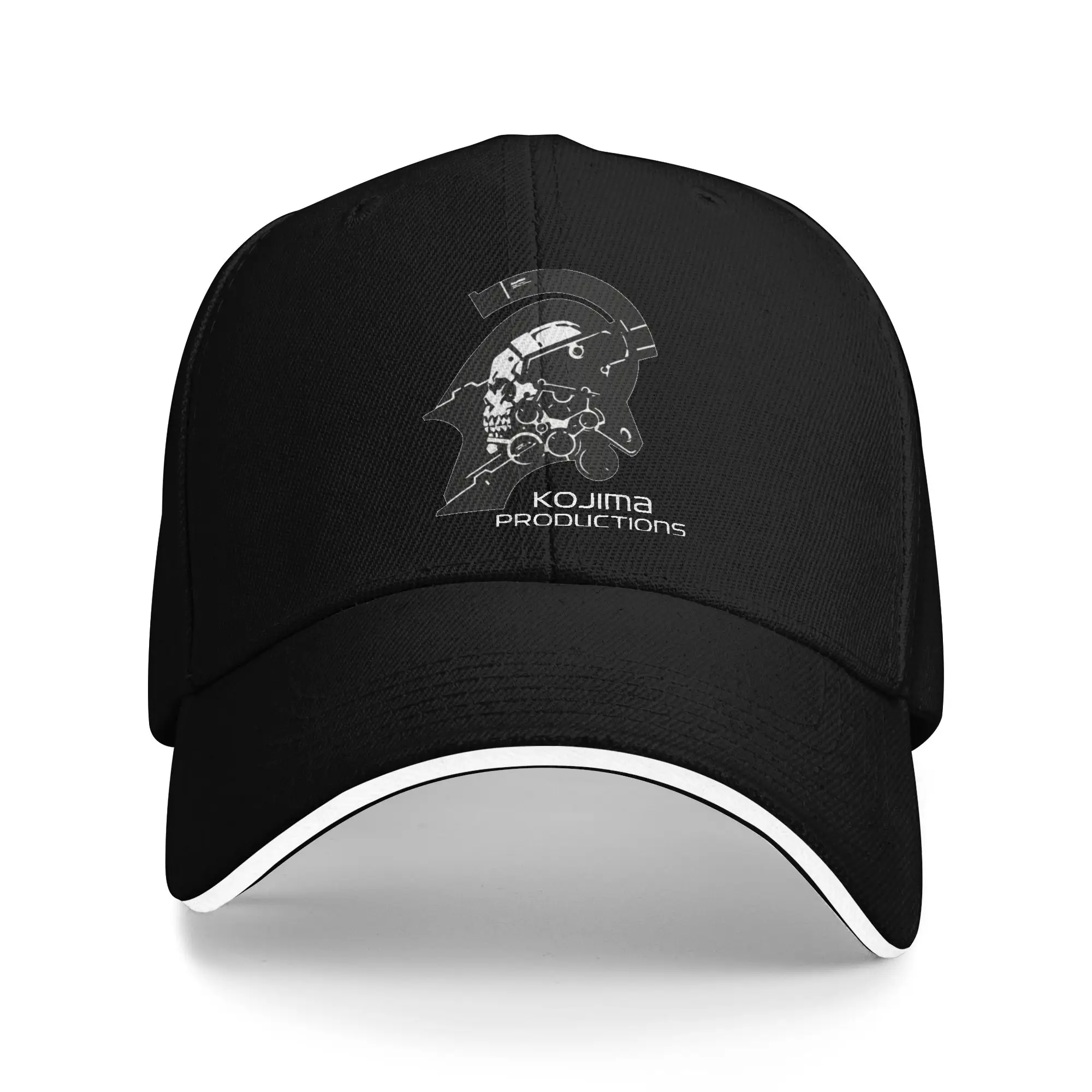 Metal Gear Kojima Productions MGS Hideo Kojima Sandwich Hat Death Stranding Caps Sun Caps Adjustable Polyester Baseball Caps