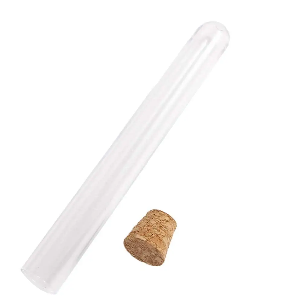 Equipment School Supplies With Corks Caps Laboratory Clear Plastic Test Tubes Wedding Favor Gift Tube Storage Containers
