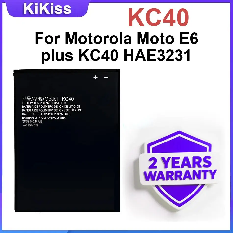 Battery KC40 HC40 HC60 GK40 For Motorola Moto E6 Plus XT1754 XT1755 XT1758 M2998 C Plus Dual SIM E3 G4 Play Phone Batteries