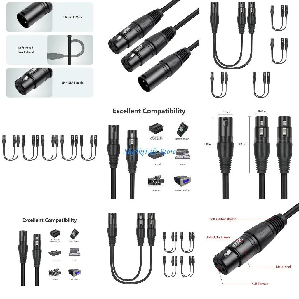 E65E 3Pin Male To D… - image