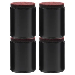 4 Pcs Furniture Foot Booster Pad Chair Riser Pads Table Risers for Desk Legs Bed Black