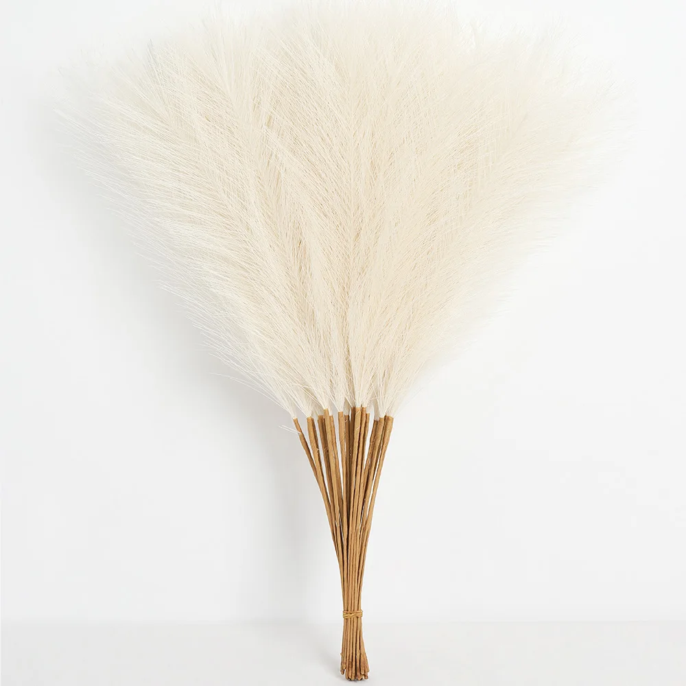 6/12 Stück Pampas-Kunstblumenstrauß, 55 cm, künstliche Blumen für Zuhause, Zimmer, Tischdekoration, Garten, Hochzeitsdekoration, Vasenzubehör – Detail 10