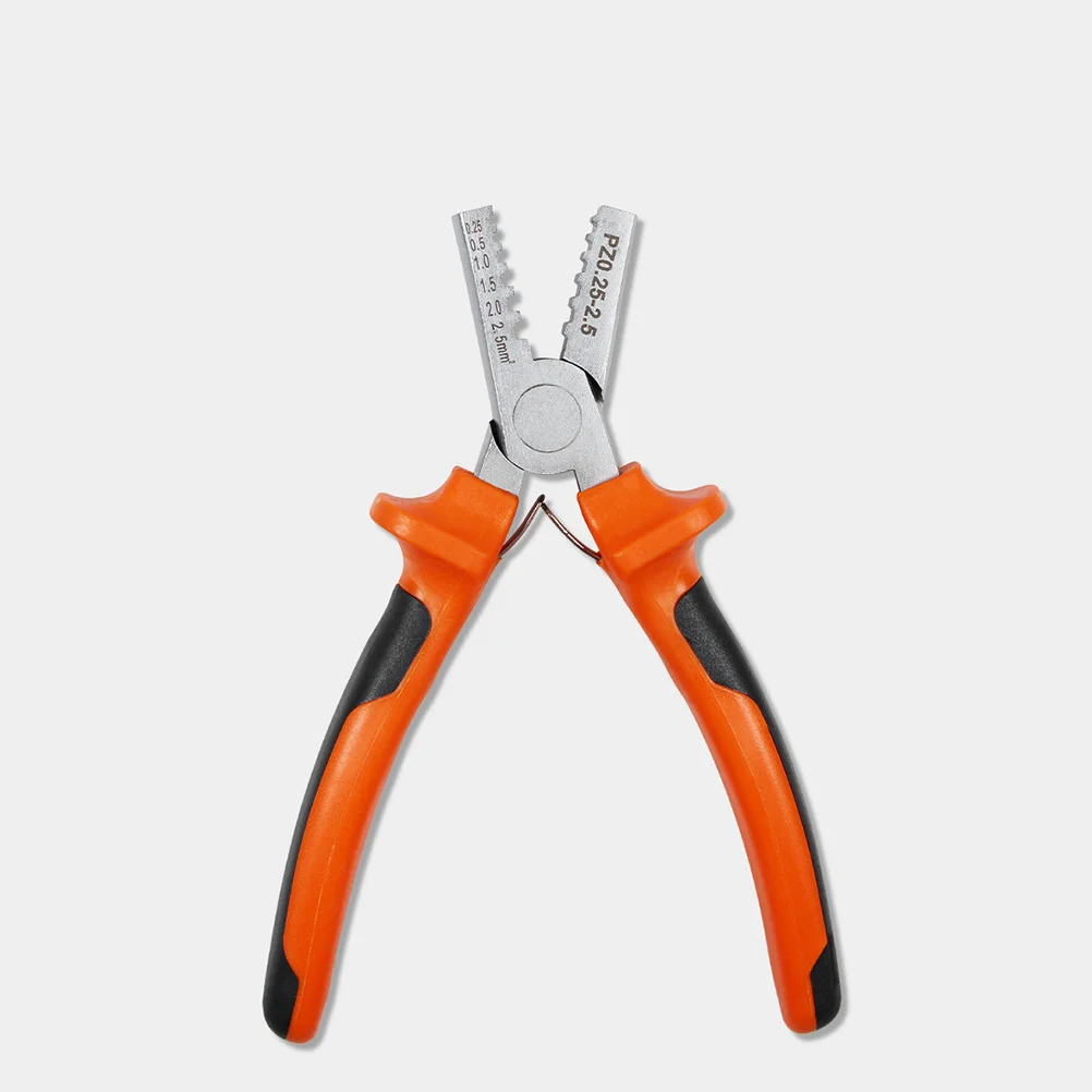 

Wire Crimping Pliers Professional Manual Wiring Tool Terminal Clamp Steel Head Durable Easy .25-2.5mm2