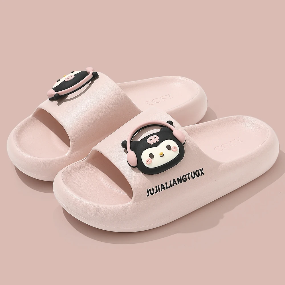 

ZHIDA Cute Slippers Soft Sole Slides Women Home Slippers Thick Platform Beach Flip Flops Non Slip Indoor EVA Shoes