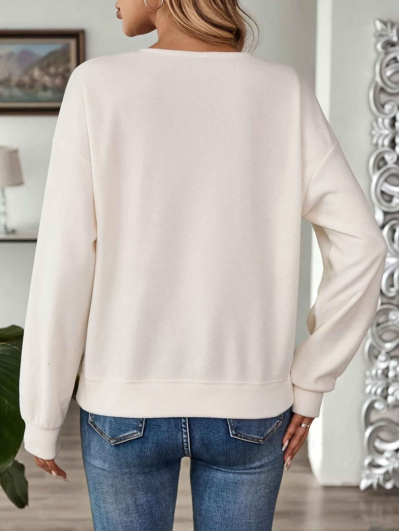 Felpa con cappuccio morbida a maniche lunghe con spalle scoperte tinta unita casual Pullover con scollo a O Felpa con vestibilità regolare Abbigliamento per tutte le stagioni