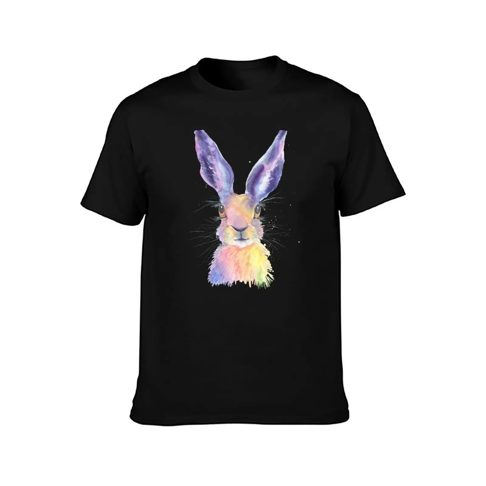 Rainbow Hare T-Shirt Breathable Mesh Panel T-Shirt