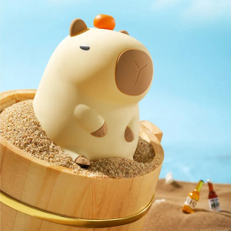 Cute Capybara Night Light Bedroom Decoration Cartoon Sleep Night Light Anti-fall Table Lamp Children's Gift