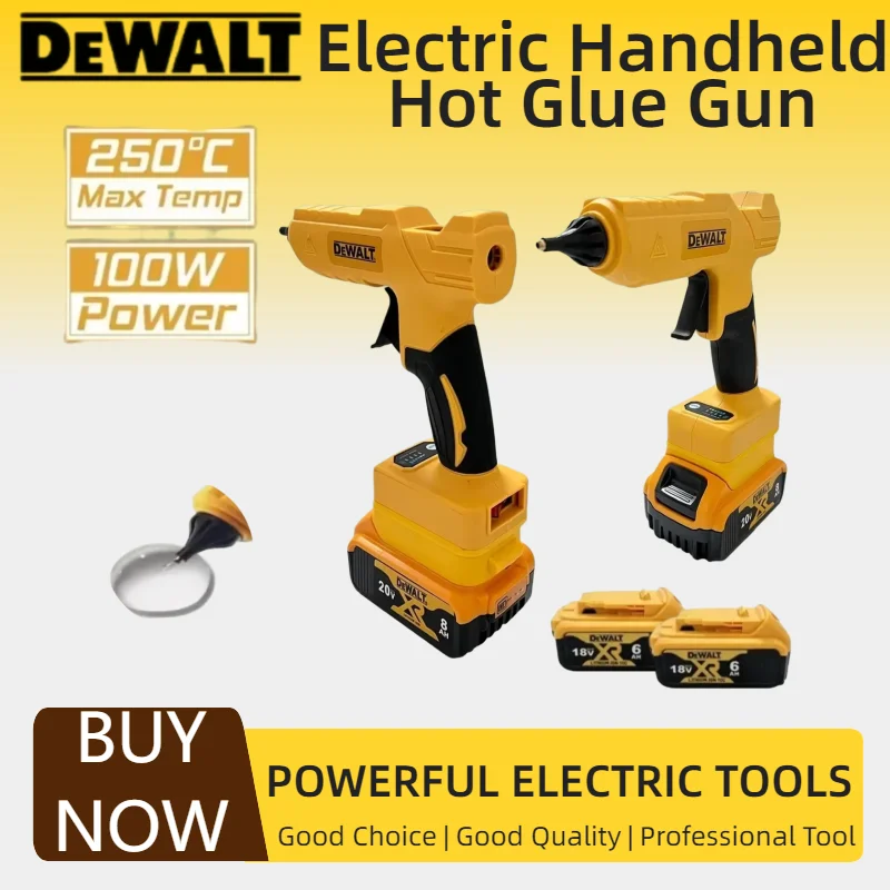Dewalt Cordless Handheld Hot Glue Gun Hot Melt Welding Power Tool Anti‑Scald Nozzle For DIY Craft Home Maintenance