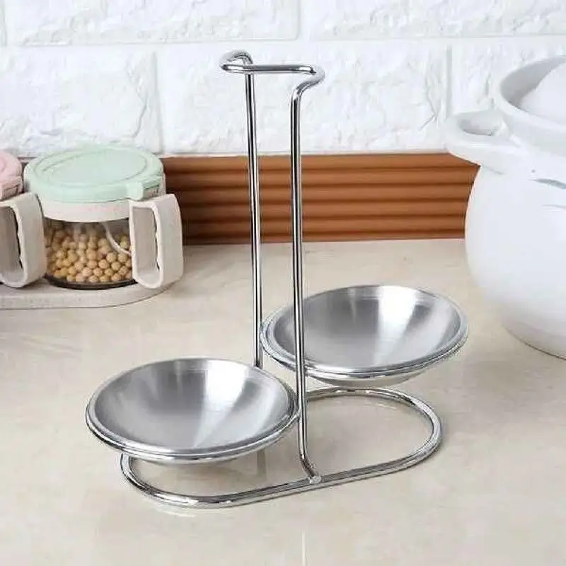 Suporte Vertical de Aço Inoxidável 304 para Utensílios de Cozinha Organizador de Armazenamento Sem Marca Registrada KH665006 ...