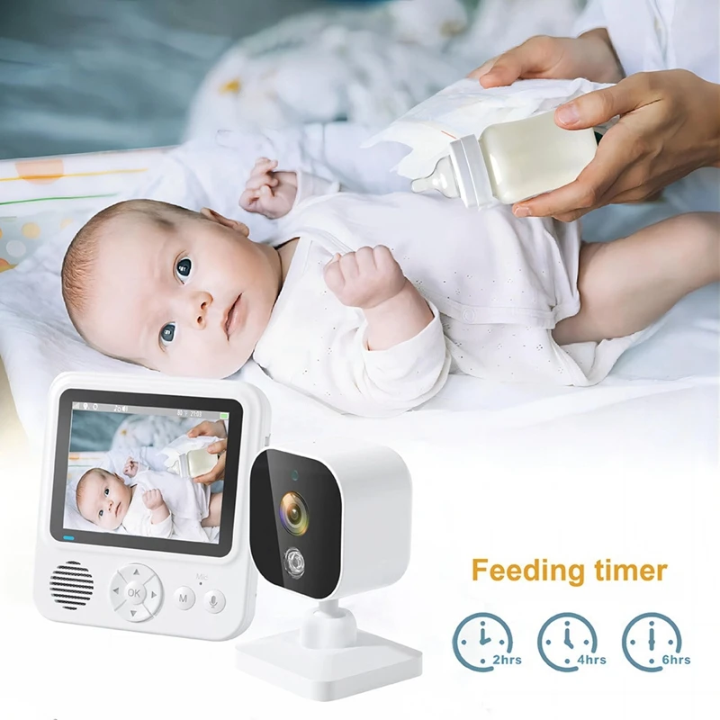 2.8Inch Wireles Baby Monitor With Camera Audio 2-Way Talk Video Babyphone IPS Screen Baby Videophone Baby Nanny