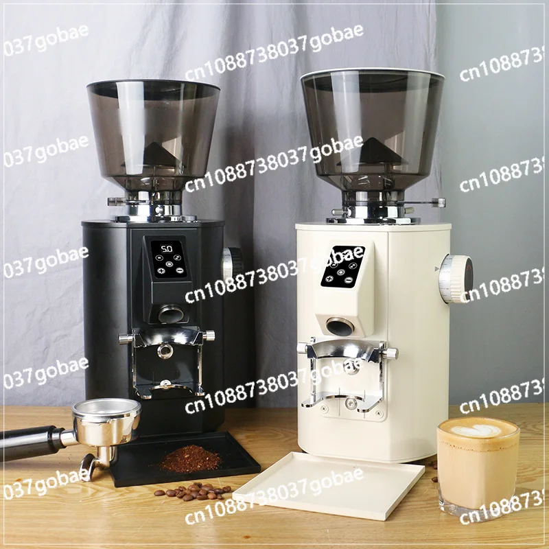 

110V/220V Coffee Grinder with Bluetooth Scale 64mm Titanium Burr Weighing Quantitative Grinder Espresso Grinder Miller