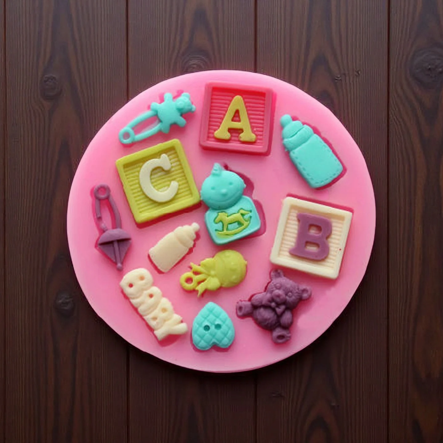 DIY Silicone Baby Shower Party Fondant Mold for Cake Decorating Silicone Mold Fondant Cake Sugar Craft Tools