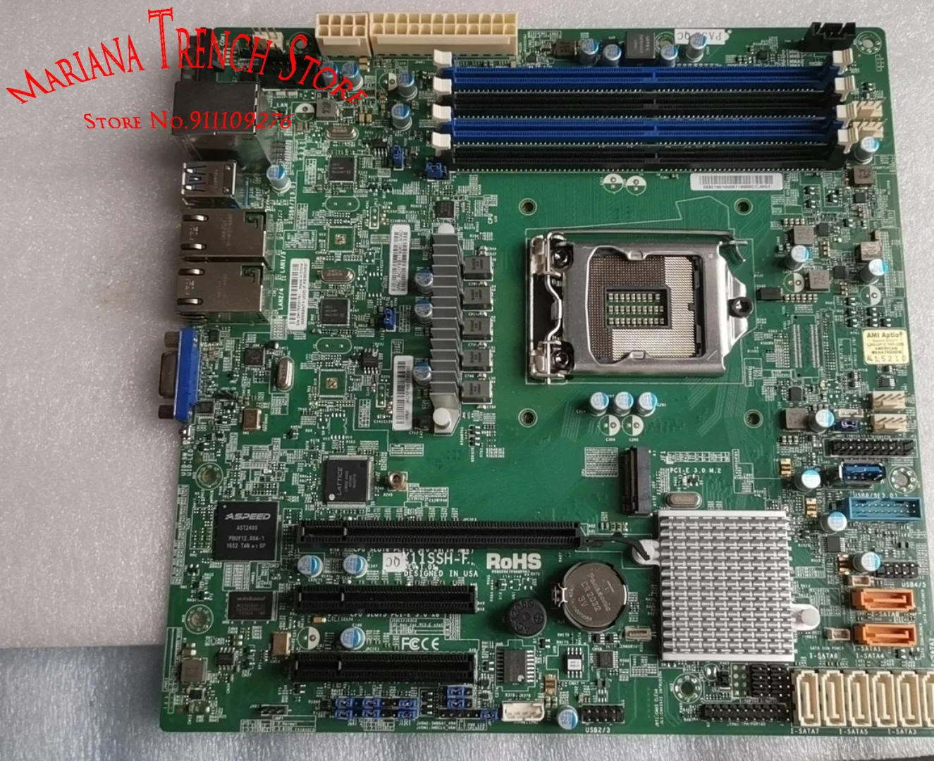 X11SSH-F for Supermicro Motherboard LGA1151 E3-1200 v6/v5 Processor 7th/6th Gen. Core i3 Series M.2 GbE LAN with i210-AT