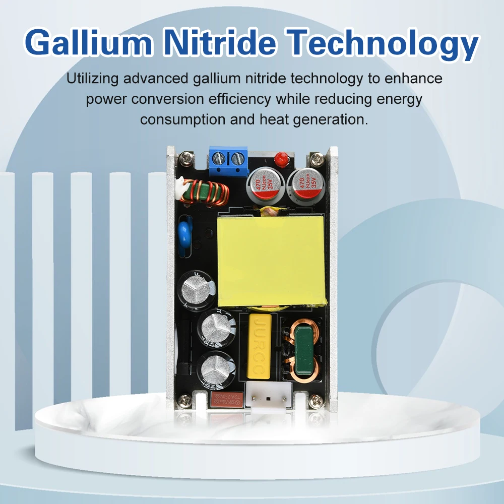 التيار المتناوب إلى تيار مستمر 12 فولت/24 فولت نيتريد الغاليوم تحويل التيار الكهربائي مجلس 12 فولت 6A 24 فولت 4A معزولة التبديل 100 واط وحدة محول فرق الجهد
