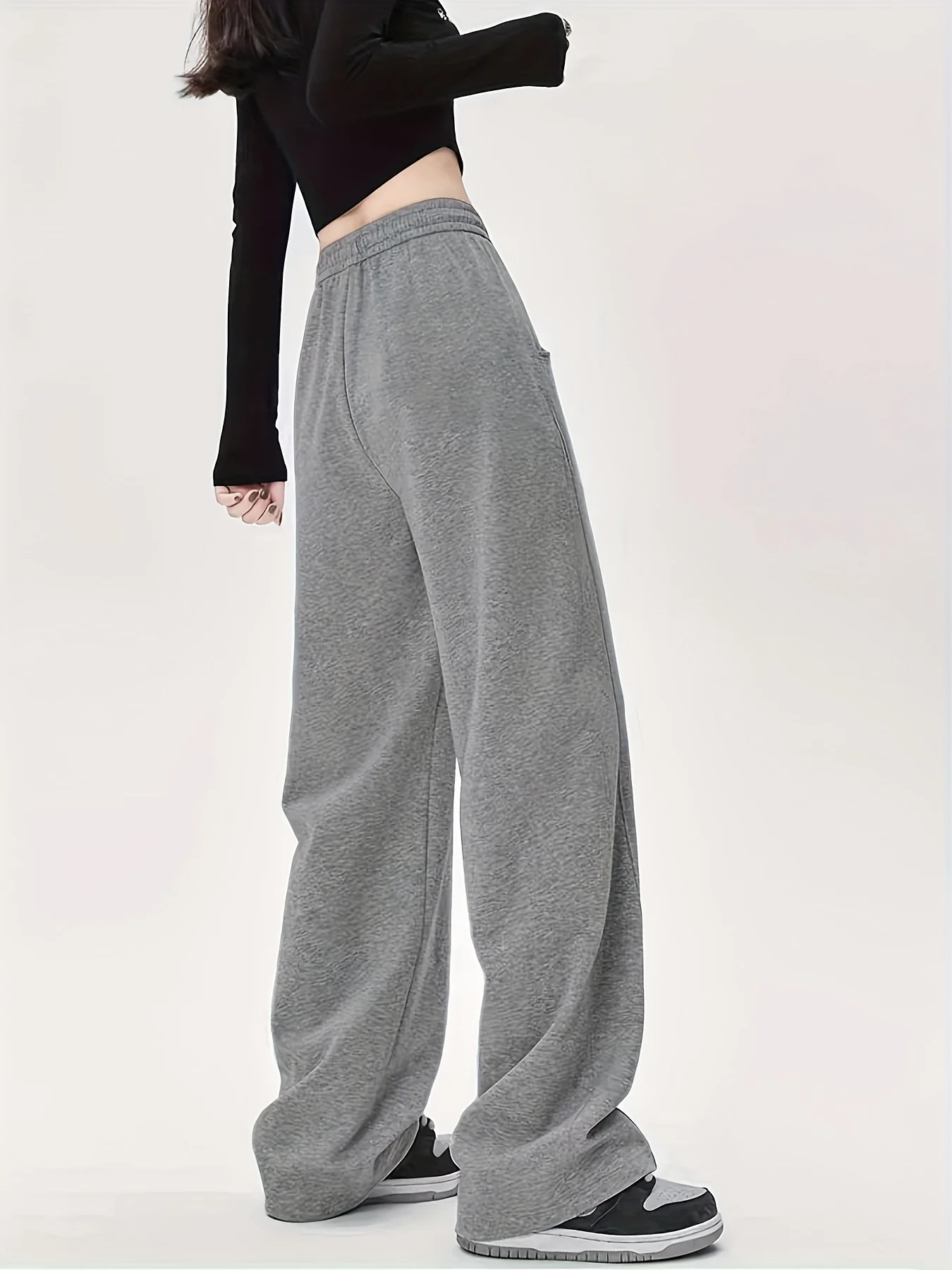 Women'S New Drawstring Jogger Pants Casual Comfortable Fiber Pants with Pockets Mid-Rise All-Season Wear