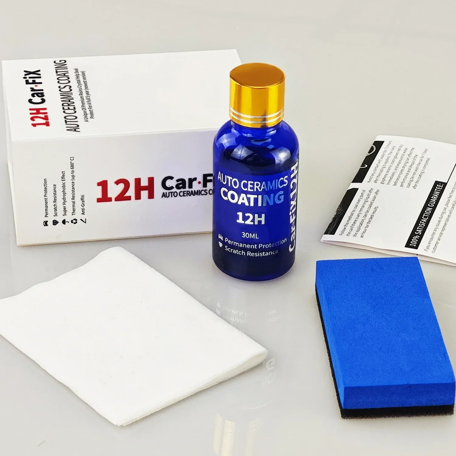 

12H Car Coating Polishing Wax Anti-Scratch Paint Protection 5-year Guarantee Glossy Prolonging Paintworks Ceramic Liquid Glass