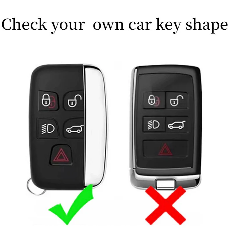 Carbon Style Car Key Case Shell Cover Fob For Land Rover Range Rover Evoque Sport Freelander Discovery Velar For Jaguar XE XF XJ