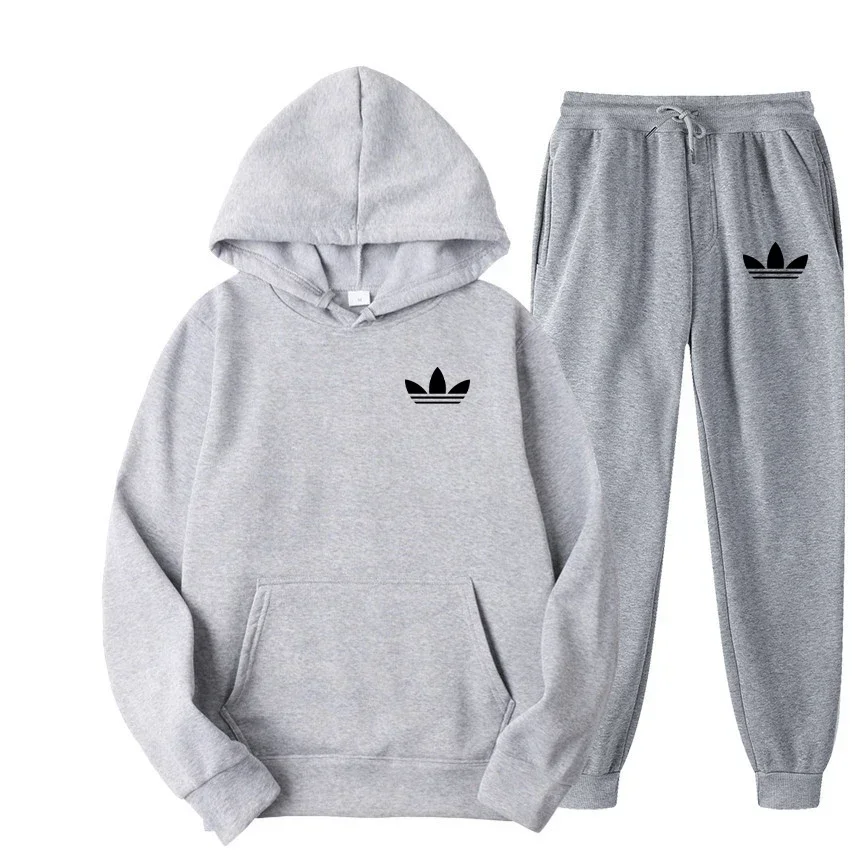 

2025 New Men's Fashion Casual Tracksuits Outdoor Jogging Hooded Sets Sports Luxury Hoodie + Pants Suit Clothing